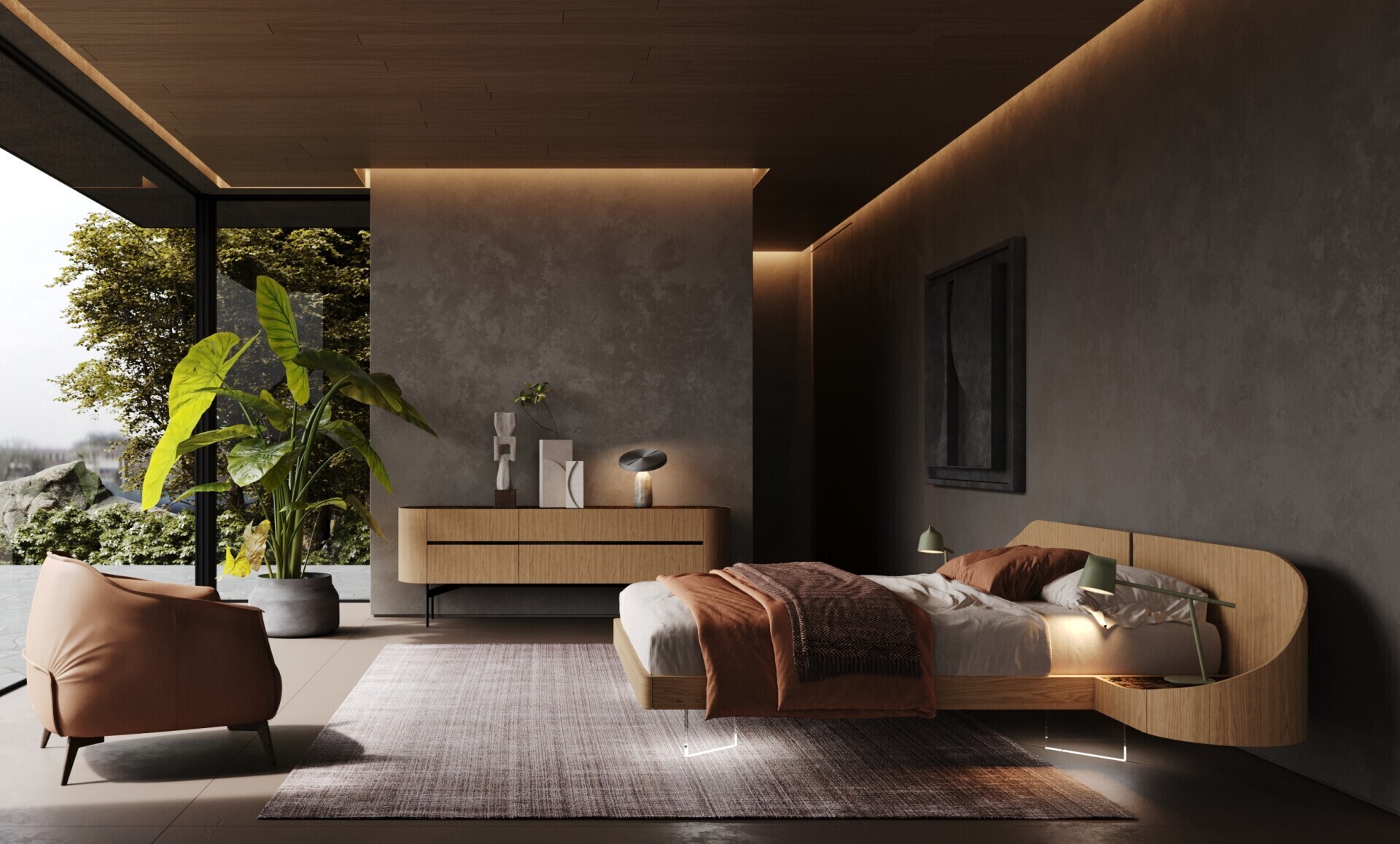 Camera da letto moderna